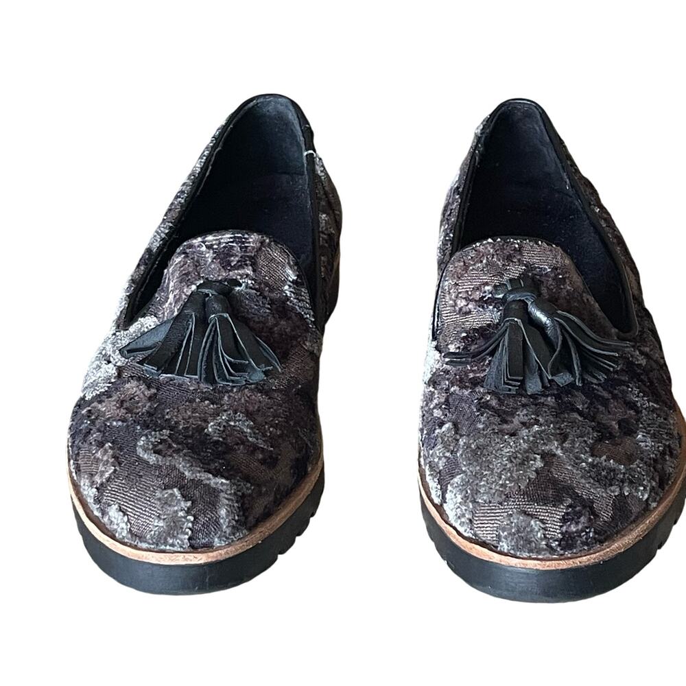 Vaneli black flats shoes loafers slip on textured non slip tassels casual size 7 - Picture 3 of 8